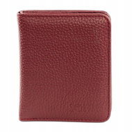 Solier SW49 Slim Leather wallet, red - Wallet