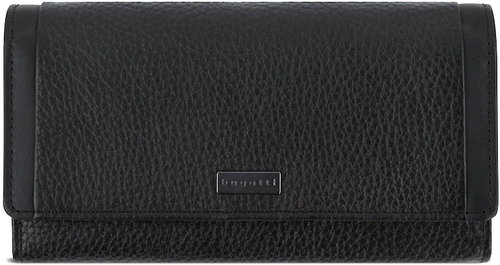 Bugatti Sina long Wallet with flap, black - Wallet - Main image
