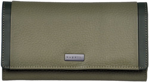 Bugatti Sina long Wallet with flap, green - Wallet - Main image