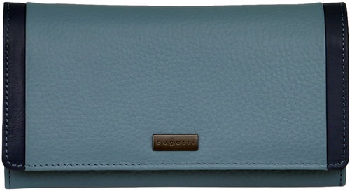 Bugatti Sina long Wallet with flap, denim - Wallet - Main image