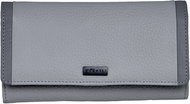 Bugatti Sina long Wallet with flap, light grey - Wallet