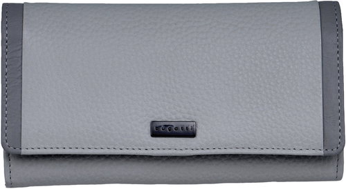 Bugatti Sina long Wallet with flap, light grey - Wallet - Main image