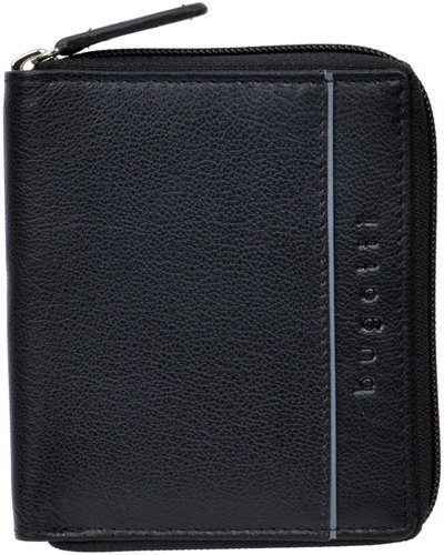 Bugatti Upright wallet with zipper black - Wallet - Main image