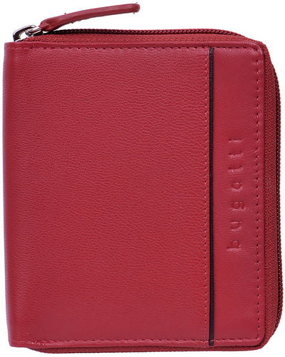Bugatti Upright wallet with zipper red - Wallet - Main image