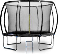 G21 SpaceJump, 305 cm, black, with safety net + free steps - Trampoline