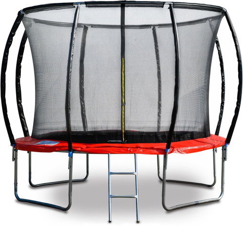 G21 SpaceJump, 305 cm, red, with safety net + free steps - Trampoline - Main image