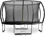 G21 SpaceJump, 366 cm, black, with safety net + free steps - Trampoline