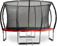 G21 SpaceJump, 366 cm, red, with safety net + free steps - Trampoline