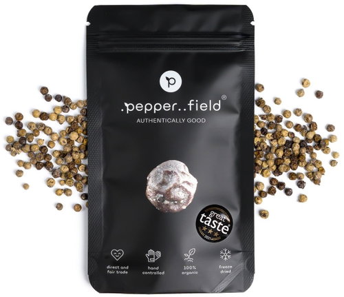 . pepper. field Green freeze-dried Kampot pepper with salt - EXCLUSIVE 50 g - Pepper - Main image