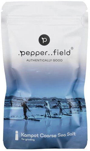 . pepper. field Coarse grained sea salt from Kampot 120 g - Salt - Main image