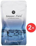 .pepper..field Hrubozrnná mořská sůl z Kampotu 2 x 120 g - Sůl