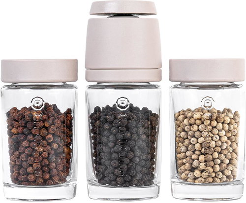 . pepper... field CrushGrind pepper mill with 2 glass trays and 3 × 50 g peppercorns - Gift Set - Main image