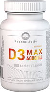 Pharma Activ Vitamin D3 Max 4000 I. U. 100 tablets - Vitamin D3
