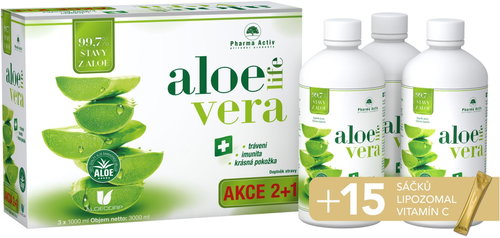 AloeVeraLife 3 × 1000 ml + Liposomal vit. C 15 sáčků - Aloe Vera - Main image