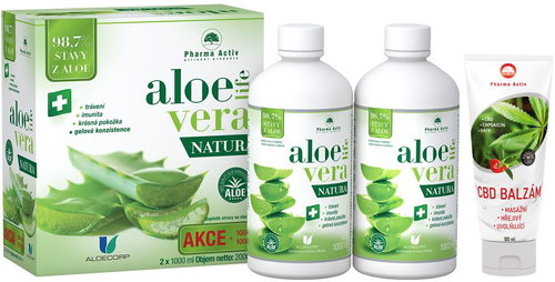 AloeVeraLife Natura 2 × 1000 ml + CBD balm 100 ml - Aloe Vera - Main image