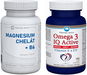 Pharma Activ Magnesium Chelát + B6 tob.60 + Omega 3 IQ Activ Vitamín E a D3 tob.100 - Doplněk stravy
