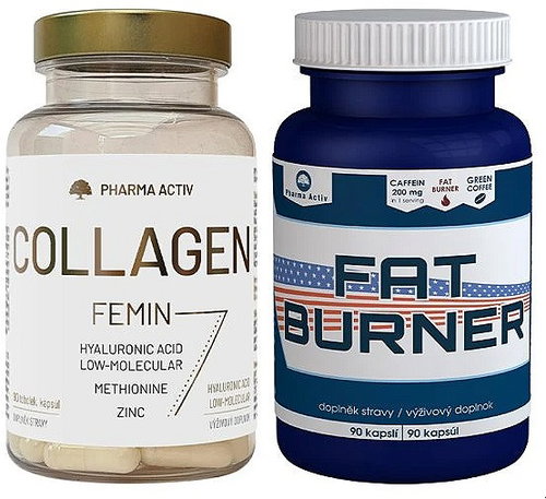 Pharma Activ Collagen Femin tob.90 + Fat Burner tbl.90 - Colagen - Main image