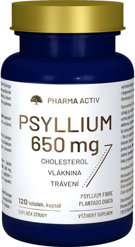 Pharma Activ Psyllium 650 mg 120 capsules - Fibre - Main image