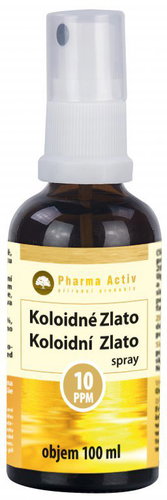 Pharma Activ Koloidní zlato 10ppm spray 100 ml - Colloidal Silver - Main image