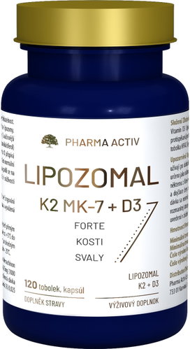 Pharma Activ Lipozomal K2 MK7 + D3 forte 120 tobolek - Vitamins - Main image