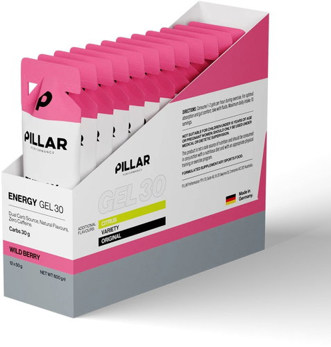 Pillar Performance Energy gel 30 Wild Berry 12 × 50g - Energy Gel - Main image