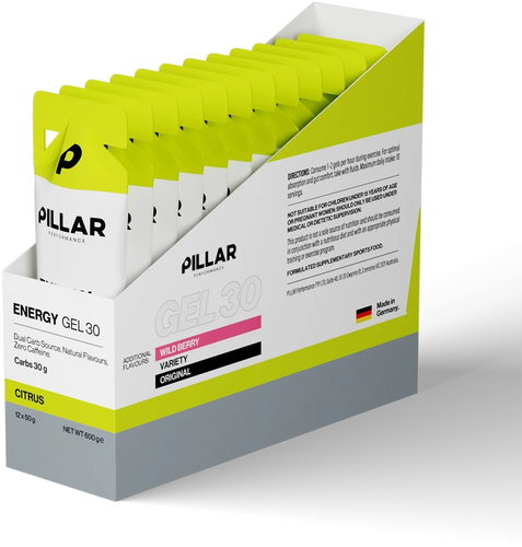 Pillar Performance Energy Gel 30 Citrus 12 × 50g Main image Pillar Performance Energy Gel 30 Citrus 12 × 50g - Energy Gel - Main image