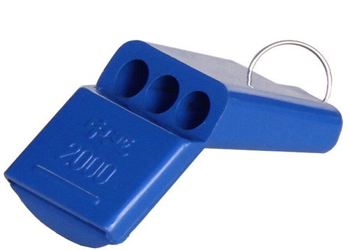 MERCO Whistle coloured 012 plastic whistle with lanyard multipack 12 pcs - Whistle  - Main image