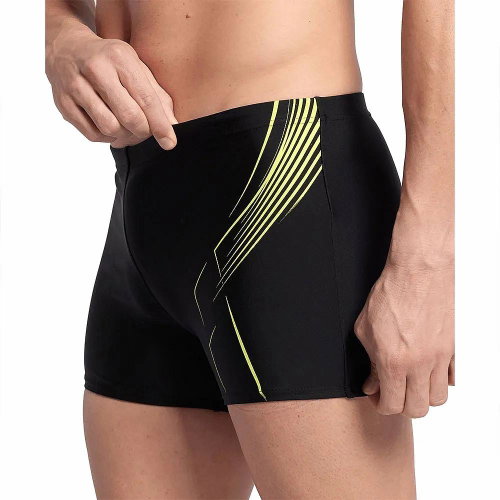 Arena Pánské plavky DIVE BOXER černé, lime - Men's Swimwear - Main image