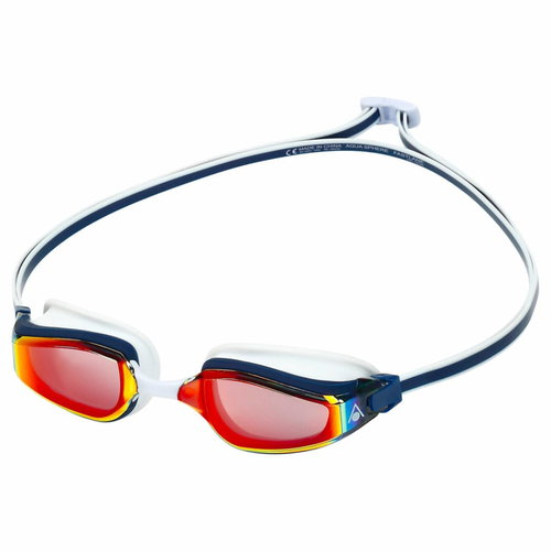 Aqua Sphere Fastlane titanium. Mirrored glass red navy blue/red - Swimming Goggles - Main image