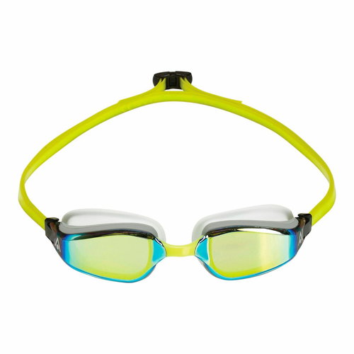Aqua Sphere Fastlane titanium. mirrored glass yellow/white/yellow - Swimming Goggles - Main image