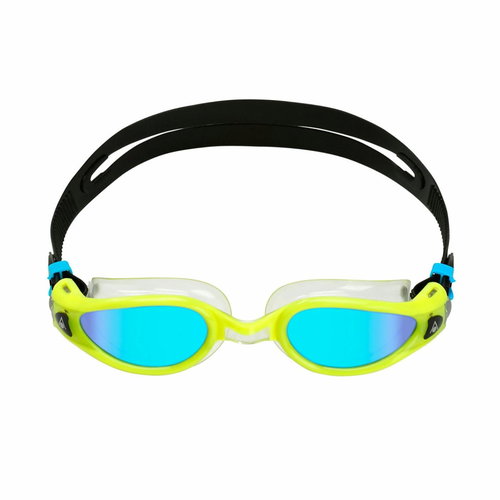 Aqua Sphere Kaiman Exo titanium. Mirrored glass blue yellow - Swimming Goggles - Main image