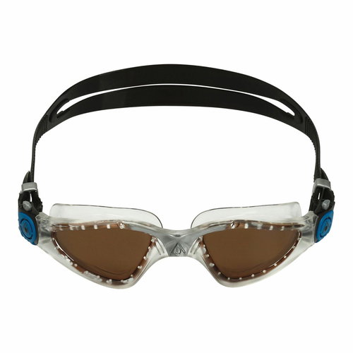 Aqua Sphere Kayenne polarized glasses brown transparent/silver petrol - Swimming Goggles - Main image
