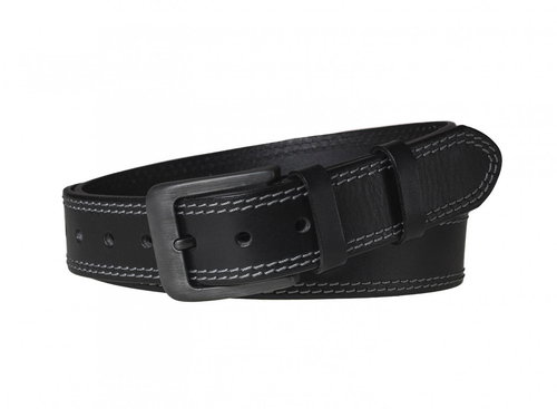 Pánský opasek kožený Segali jeans 02/2 černý 110 cm - Pásek - Main image