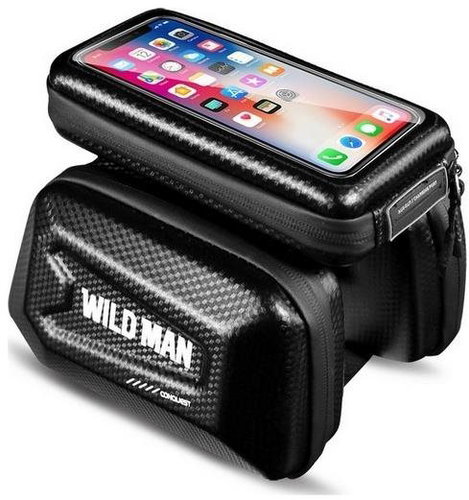 WildMan E6S waterproof bike frame case black XL - Bike Bag - Main image