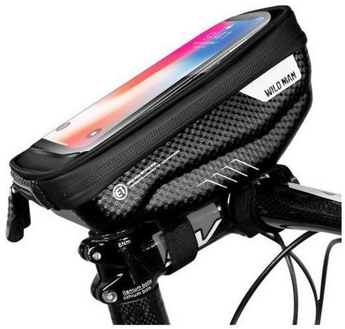 WildMan E1 waterproof handlebar case black XL - Bike Bag - Main image