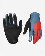 POC Essential Print Glove Cuban Blue/Prismane Red - Biciklis kesztyű