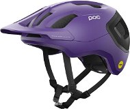 POC prilba Axion Race MIPS Sapphire Purple/Uranium Black Metallic/Matt SML - Prilba na bicykel