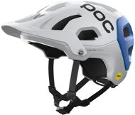 POC Helmet Tectal Race MIPS Hydrogen White/Opal Blue Metallic/Matt MED - Bike Helmet