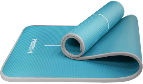 PROIRON Exercise mat NBR, 1830 × 660 × 10 mm - green/grey border - Exercise Mat - Main image