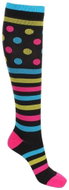 Merco Striped Dots Women's compression socks, L - knee socks