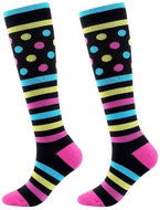 Merco Striped Dots Dámské kompresní podkolenky - Compression Sleeves