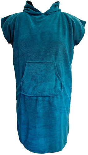 Agama Poncho Bamboo Kid 110 - 134 cm petrol - Towel Poncho - Main image