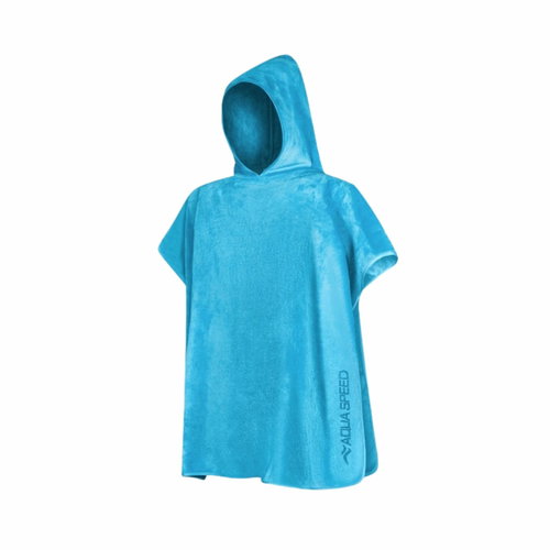 Aqua Speed Poncho Kids, turquoise 155-160 cm - Towel Poncho - Main image