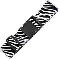 Kufryplus Luggage strap LSP02 black and white - Strap on trunk