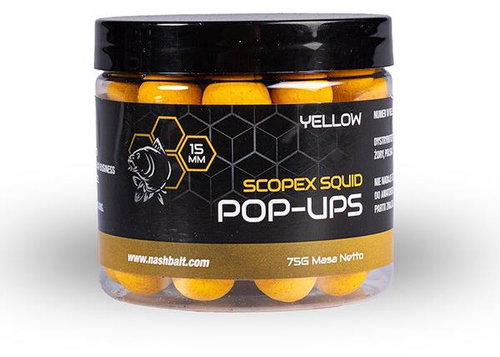 Nash Pop - Up Scopex Squid Yellow 75 g 12 mm - Pop-up Boilies - Main image