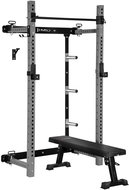 HMS Multifunkční skládací posilovací stojan - Power Rack KLT34, červený - Multi Gym