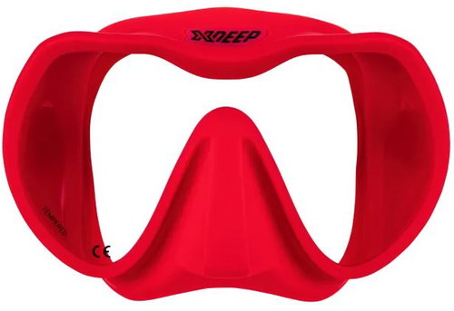 X-DEEP Maska Frameless červená - Diving Mask - Main image