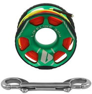 Apeks spool 30 m, green - Spool