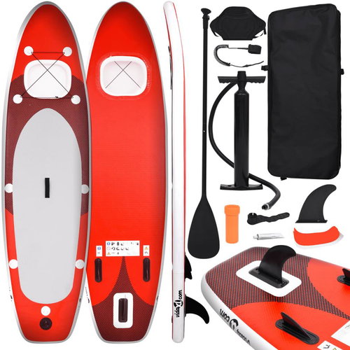 SHUMEE Nafukovací SUP paddleboard a příslušenství červený 330 × 76 × 10 cm - Paddleboard - Main image