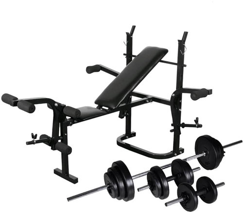 SHUMEE Weight bench with weight rack and set of dumbbells 30,5 kg - Fitness Bench - Main image
